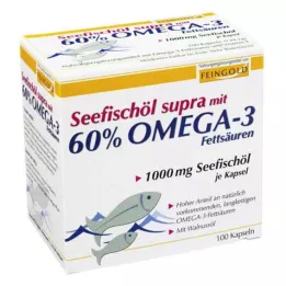 SEEFISCHÖL Supra med 60% omega-3-fedtsyrer bløde kapsler, 100 stk