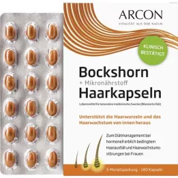 BOCKSHORN+Mikronæringsstof-hårkapsler Tisane plus, 180 stk