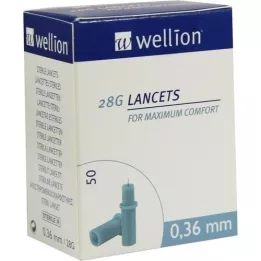 WELLION Lancetter 28 G, 50 stk
