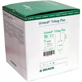 URIMED Tribag Plus urinbenpose 500 ml 50 cm steril, 10 stk