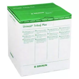 URIMED Tribag Plus urinpose til ben 500 ml 80 cm, 10 stk