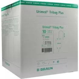 URIMED Tribag Plus urinbenpose 800 ml 60 cm steril, 10 stk