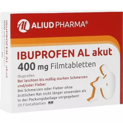 IBUPROFEN AL akut 400 mg filmovertrukne tabletter, 20 stk