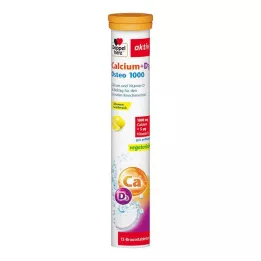 DOPPELHERZ Calcium+D3 Osteo 1.000 brusetabletter, 15 stk