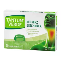 TANTUM VERDE 3 mg sugetabletter med mintsmag, 20 stk
