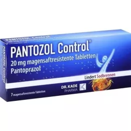 PANTOZOL Control 20 mg enterotabletter, 7 stk