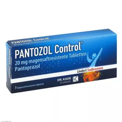 PANTOZOL Control 20 mg enterotabletter, 7 stk