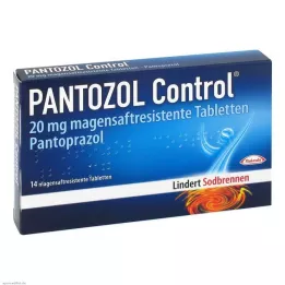 PANTOZOL Control 20 mg enterotabletter, 14 stk