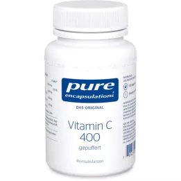 PURE ENCAPSULATIONS Vitamina C 400 capsule tamponate, 90 buc