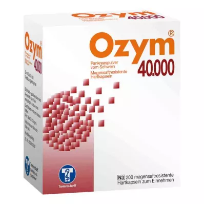 OZYM 40.000 hårde kapsler med enterisk belægning, 200 stk