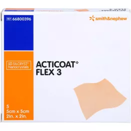 ACTICOAT Flex 3 5x5 cm bandage, 5 stk