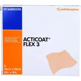 ACTICOAT Flex 3 10x10 cm bandage, 5 stk