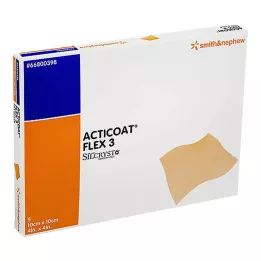 ACTICOAT Flex 3 10x10 cm bandage, 5 stk