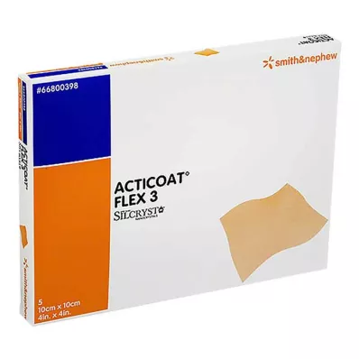 ACTICOAT Flex 3 10x10 cm bandage, 5 stk