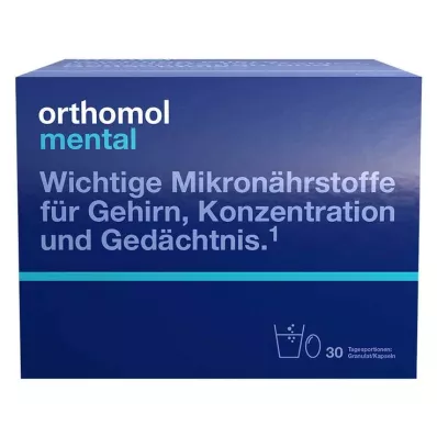 ORTHOMOL mentale granulater/kapsler 30 dage kombineret, 30 stk ORTHOMOL mentale granulater/kapsler 30 dage kombineret, 30 stk