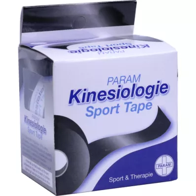 KINESIOLOGIE Sportstape 5 cmx5 m sort, 1 stk