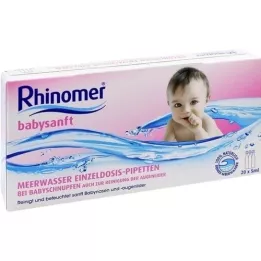 RHINOMER babysanft havvand 5 ml enkeltdosis pipette, 20X5 ml