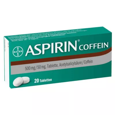 ASPIRIN Koffeintabletter, 20 stk