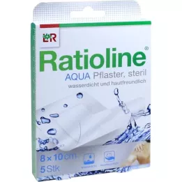 RATIOLINE aqua Shower Plaster Plus 8x10 cm steril, 5 stk