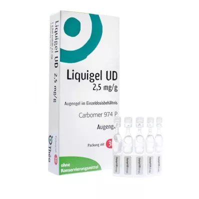 LIQUIGEL UD 2,5mg/g oftalmisk gel i enkeltdosis, 30X0,5 g LIQUIGEL UD 2,5mg/g oftalmisk gel i enkeltdosis, 30X0,5 g
