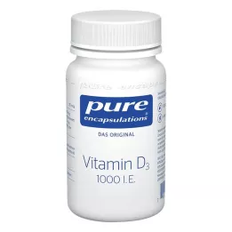 PURE ENCAPSULATIONS Vitamin D3 1000 I.U. kapsler, 60 kapsler