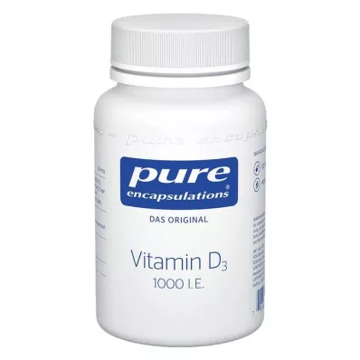 PURE ENCAPSULATIONS Vitamin D3 1000 I.U. kapsler, 120 kapsler