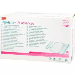 TEGADERM 3M I.V. Advanced fixation v.7x8 cm 1681, 100 stk