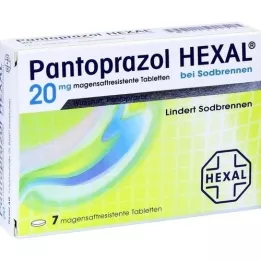 PANTOPRAZOL HEXAL b.Halsbrand enterotabletter, 7 stk
