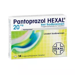 PANTOPRAZOL HEXAL b.Halsbrand enterotabletter, 14 stk