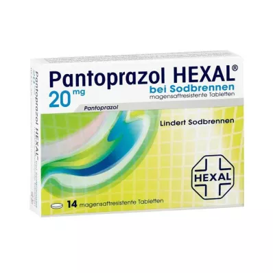 Pantoprazol Hexal b. Halsbrand mave-resistente tabletter, 14 stk
