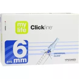 MYLIFE Clickfine pennenåle 6 mm 31 G, 100 stk