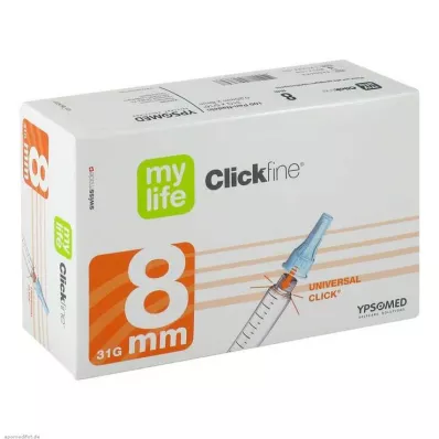 MYLIFE Clickfine pennenåle 8 mm, 100 stk