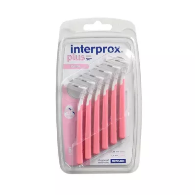 INTERPROX plus nano pink interdentalbørste, 6 stk