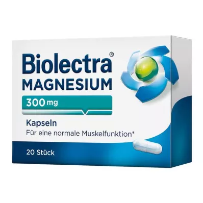 BIOLECTRA Magnesium 300 mg kapsler, 20 stk