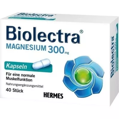 BIOLECTRA Magnesium 300 mg kapsler, 40 stk