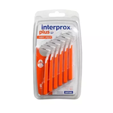 INTERPROX plus super micro orange interdentalskiver, 6 stk