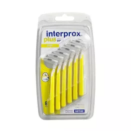 INTERPROX plus mini gul mellemrumsbørste, 6 stk
