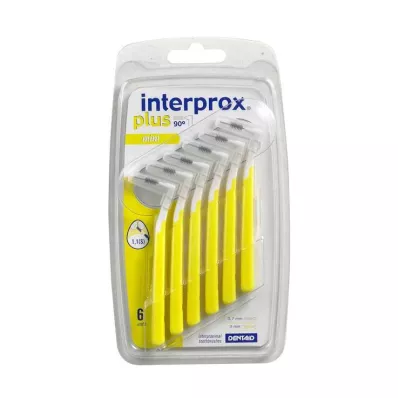 INTERPROX plus mini gul mellemrumsbørste, 6 stk