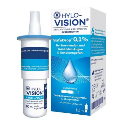 HYLO-VISION SafeDrop 0,1% øjendråber, 10 ml HYLO-VISION SafeDrop 0,1% øjendråber, 10 ml