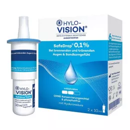 HYLO-VISION SafeDrop 0,1% øjendråber, 2X10 ml