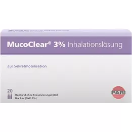 MUCOCLEAR 3% NaCl inhalationsopløsning, 20X4 ml