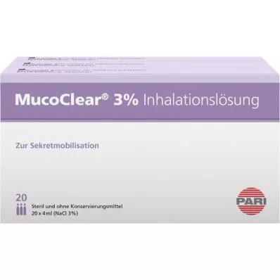 MUCOCLEAR 3% NaCl inhalationsopløsning, 60X4 ml