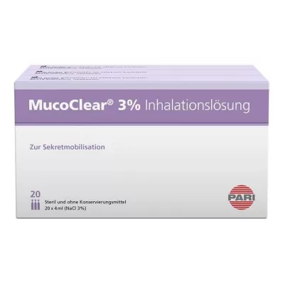MUCOCLEAR 3% NaCl inhalationsopløsning, 60X4 ml