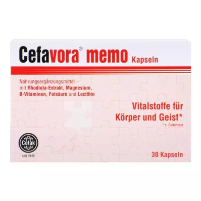 CEFAVORA memo bløde gelatinekapsler, 30 stk CEFAVORA memo bløde gelatinekapsler, 30 stk