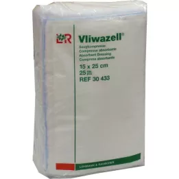 VLIWAZELL Absorberende puder, usterile, 15x25 cm, 25 stk