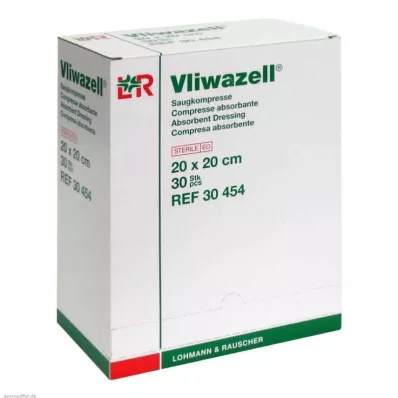 VLIWAZELL Sugekompresser sterile 20x20 cm, 30 stk