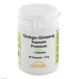 GINKGO+GINSENG Premium-kapsler, 60 kapsler