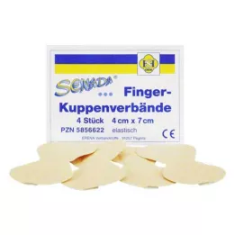 SENADA Fingerspidsbandage 4x7 cm, 4 stk