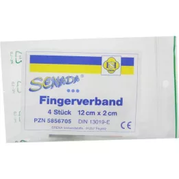 SENADA Fingerbandage 2x12 cm, 4 stk