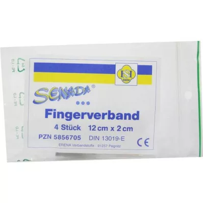 SENADA Fingerbandage 2x12 cm, 4 stk